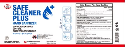 500ml Ndc: 74721-0010-1 Label (01 Safe Cleaner Plus 500ml Label)